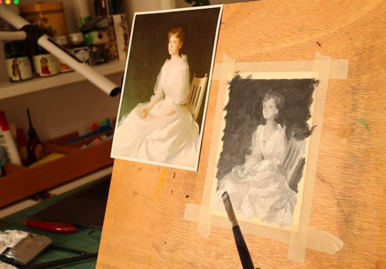 oil painting exercise colour matching